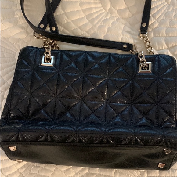 Kate Spade Black Quilted Shoulder Bag with Gold Hardware - Picture 7 of 13